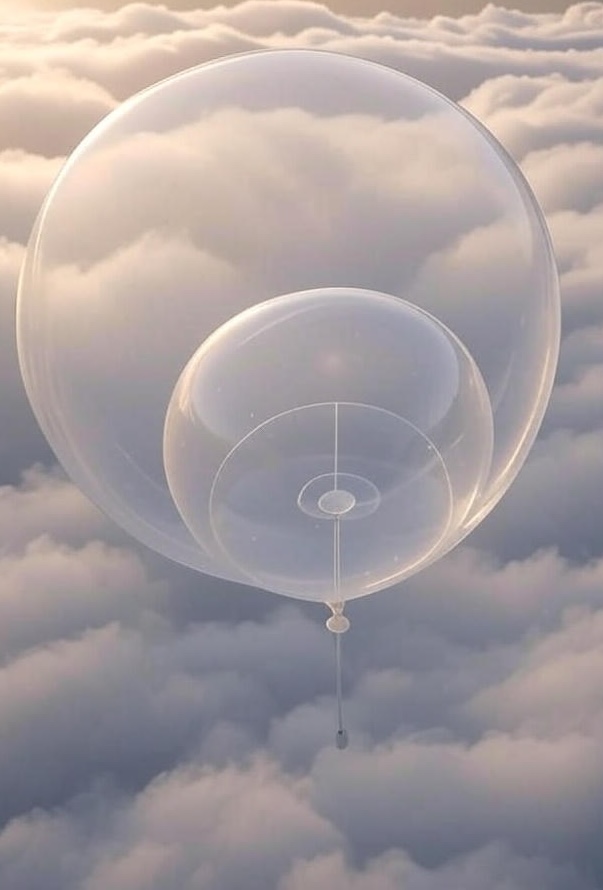 Artist's concept of Cloudseeker probe in Venus's clouds.